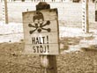 auschwitz halt sign - powerpoint pictures