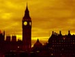 big ben at night - powerpoint graphics