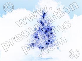 christmas tree frozen - powerpoint graphics