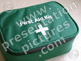 first aid kit - powerpoint graphics