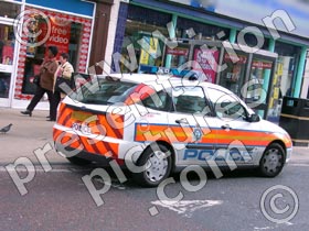 police car uk - powerpoint graphics