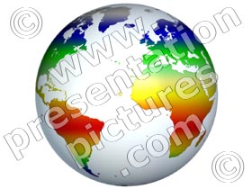 rainbow world - powerpoint graphics